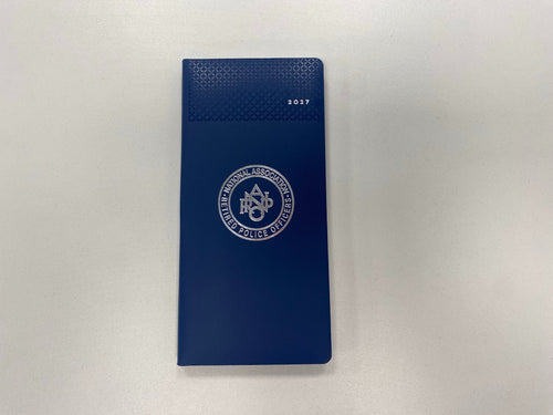 A Blue Diary for 2027 with the NARPO logo on the front.